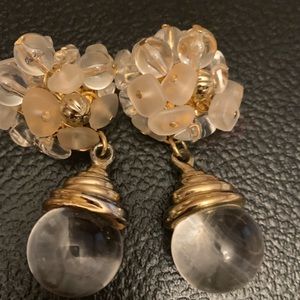 Beautiful evening earrings